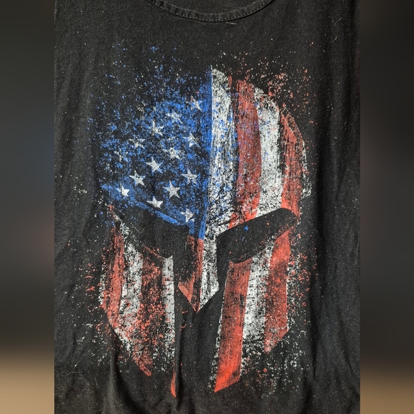 Grunt Style Men's Spartan Helmet Graphic Tank Top - Picture 1 of 8